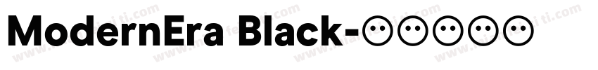 ModernEra Black字体转换